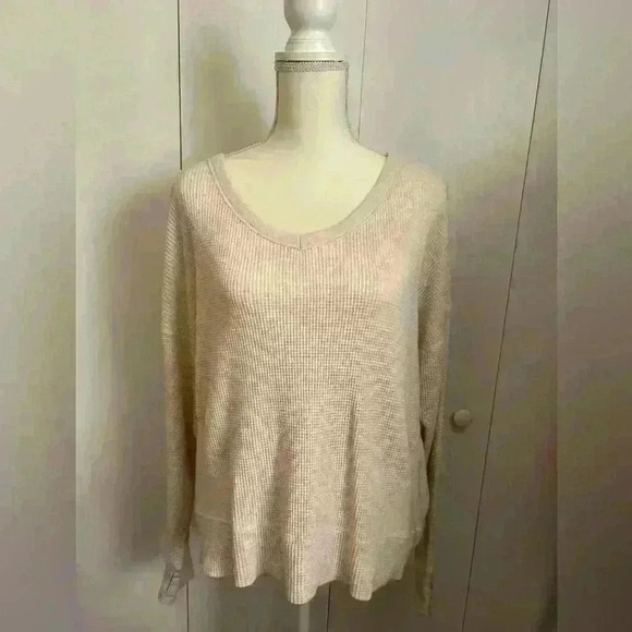 Arie long sleeve waffle sweater top - Picture 7 of 9